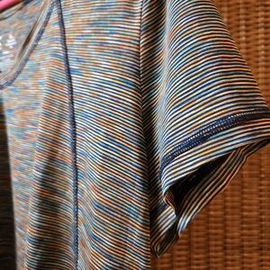 Xersion Vibrant Striped Short Sleeve Tee